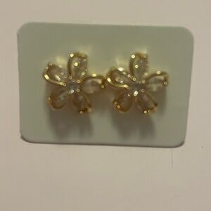 Cz Flower Stud Earrings